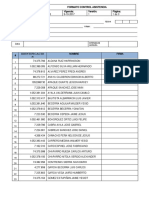 Formato Control Asistencia