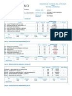 Reporte de Notas