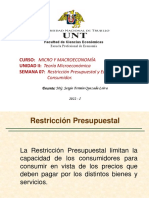 Semana 7 - Restricción Presupuestal