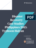 Disaster Recovery Case Studies Philippines 2013: Typhoon Haiyan