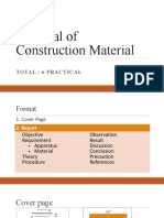 Practical of Construction Material