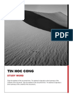 Tin Hoc Cong: Study Word