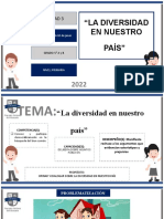 Sesion de Aprendizaje Diversidad en Nuestro País 5to Primaria - Ii Bim