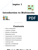 Chapter1: Introduction To Multimedia 1
