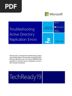 Troubleshooting Active Directory Replication Errors