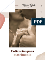 Cotización para Matrimonio