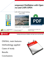 Modeling Multicomponent Distillation With Open Source and CAPE-OPEN