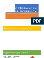 Clase 02 Introducción a la Economía, principios 1 y 2