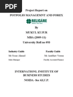 Final Project Report On Religare Securities