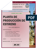 ATOCHE E. - PLANTA DE PRODUCCIÓN DE ESTIRENO - INFORME  N° 2