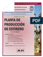 Atoche E. - Planta de Producción de Estireno - Informe N°3