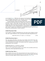 3.16 Wing Definitions 77: Figure 3.31. Wing Geometry Definition (Boeing 737 Half Wing)