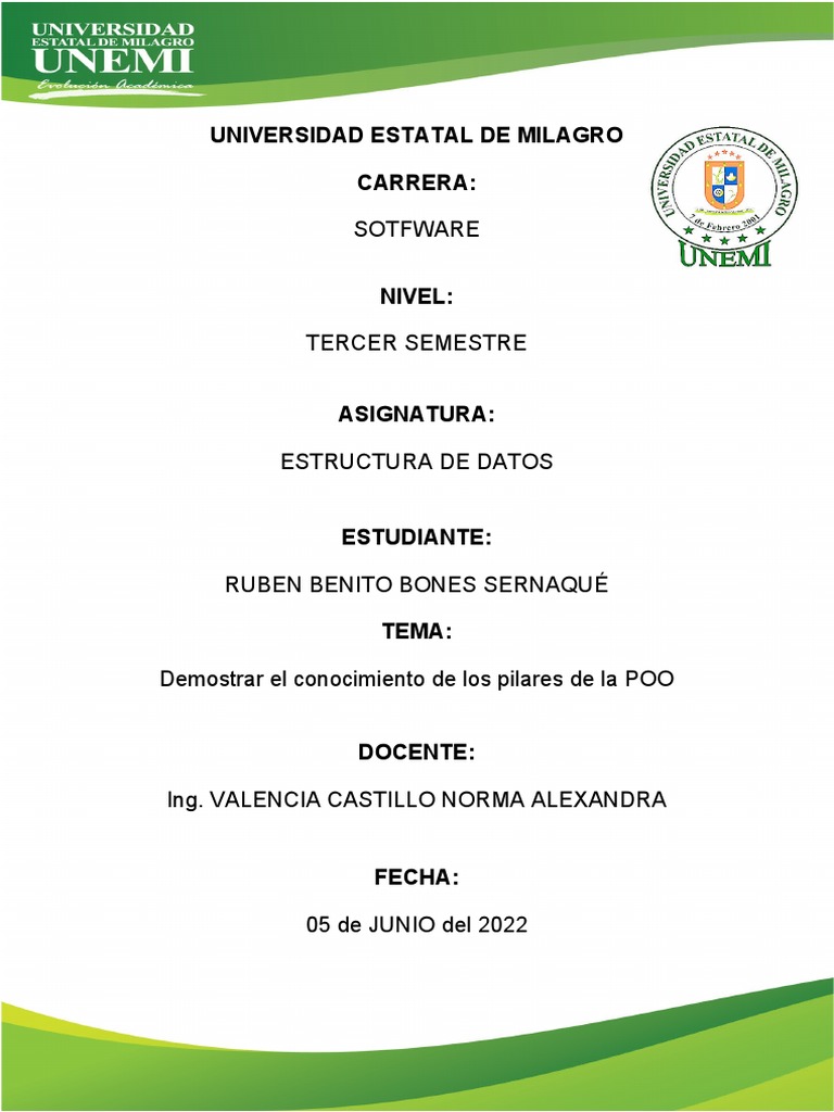 Pilares de La Poo PDF Programación orientada a objetos Herencia (Programación Orientada a