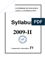 Syllabus Cilco IV IST Ciencias de La Información