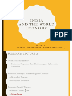 India and The World Economy: Growth, Convergence, Indian Experience