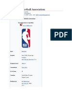 National Basketball Association: "NBA" Redirects Here. For Other Uses, See