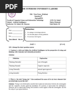 Mid Term Question Paper AI Soln v2