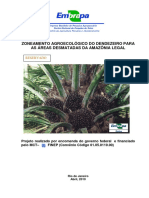 Zoneamento Agroecolgico Do Dendezeiro Para Areas Desmatadas Da Amazonia