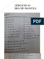 Ejercicio 40 Álgebra de Mancill
