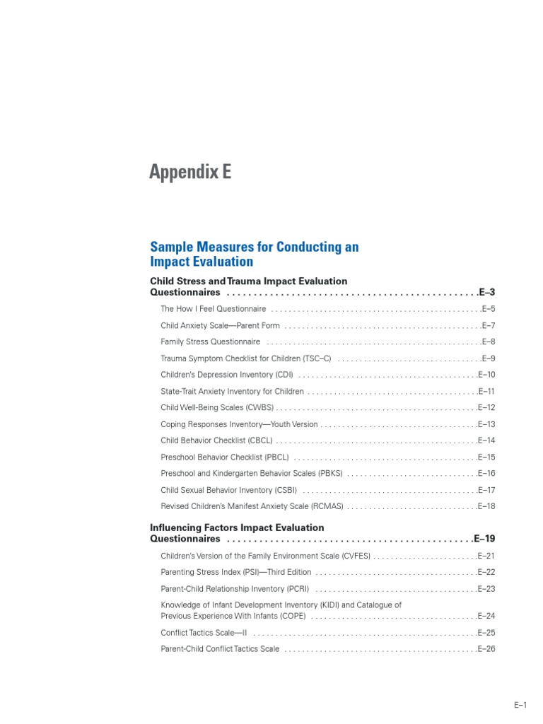 Parent-Child Relationship Inventory | PDF | Depression (Mood) | Psychology