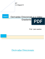 Aula9 Derivadas Direcionais e Vetor Gradiente