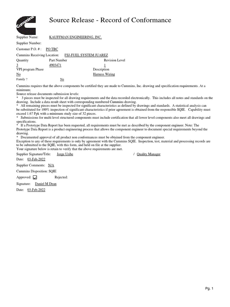 Part Submission ROC PDF | PDF