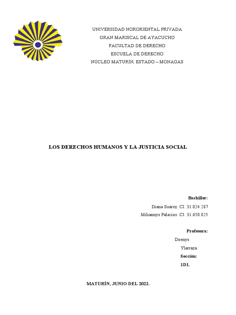 Derechos Humanos y Justicia Social | PDF | Derechos humanos ...