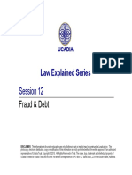 Law 12 Fraud Debt