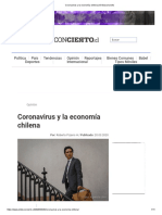 Prensa I1.5 Coronavirus y La Economía Chilena