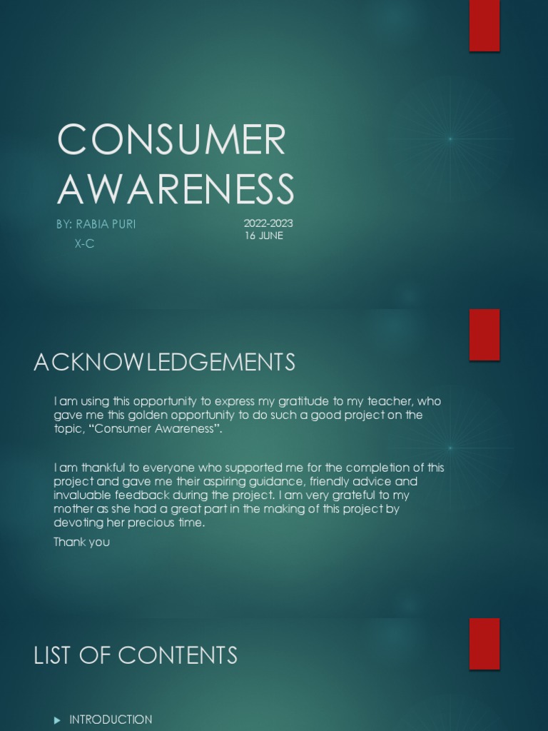 Consumer Rights for Students | PDF | Goods | Consumer Protection