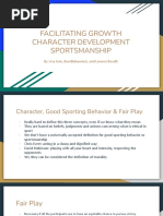 Facilitating Growth Character Development Sportsmanship