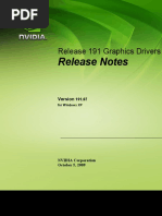 NVIDIA 191.07 - WinXP - Desktop - Release - Notes