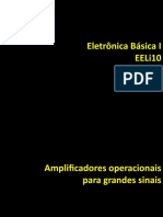 Amplificadores operacionais para grandes sinais: saturação e slew rate