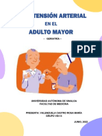 Hipertensión Arterial en El Adulto Mayor. RMVC