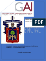 Actividad 6. Proyectos de Estabilidad Económica A Las Refor