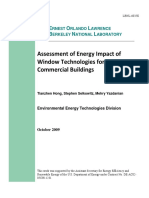 Assessment of Energy Impact of Window Te