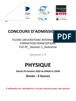 2021 Fui-Ff S1 Sujet Ecrit de Physique