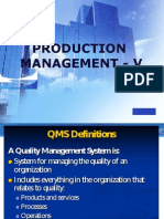 Production Management - V