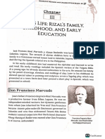 Rizal Chapter 3 Rizal's Life - Family, Childhood, and Early Education