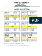 Jadwal Pelajaran 1 Atmosfer