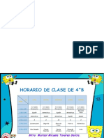 Horario 4°b