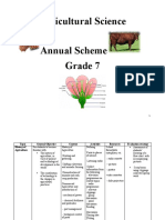 Agricultural Science Annual Scheme Level 7