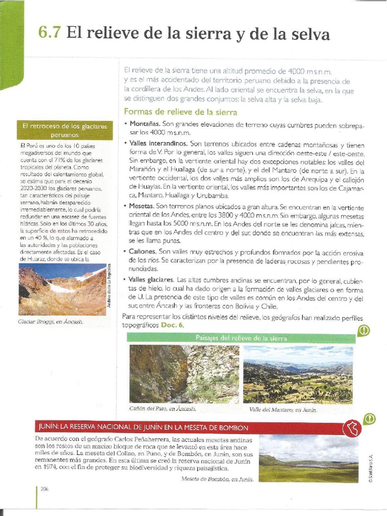 Relieve de La Sierra y Selva | PDF