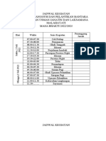 Jadwal Kegiatan