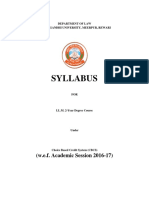 LL.M Syllabus on Jurisprudence, Legal History and Constitutional Law of India