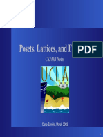 Posets, Lattices, and Fixpoints: CS240B Notes