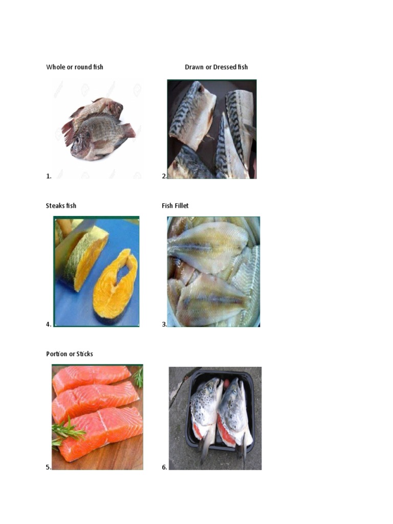 Whole or Round Fish Drawn or Dressed Fish | PDF | Cooking, Food & Wine ...