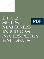 Mentoria sobre inimigos e aliados na espera em Deus