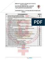 RECORD PROCDIMIENTO Y ACTIVIDADES INTERNADO RURAL  NOELIA