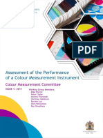 SDC Assessment of The Performance of A Colour Measurement Instrument